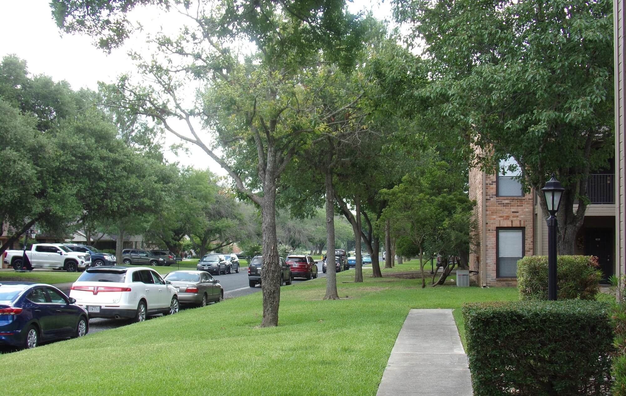 Arbors of Boerne Apartments optional street parking beside community.